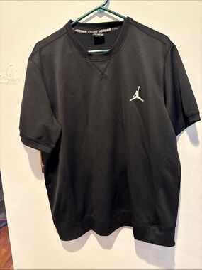 Jordan Black Short-Sleeve Jumpman Athletic Tee